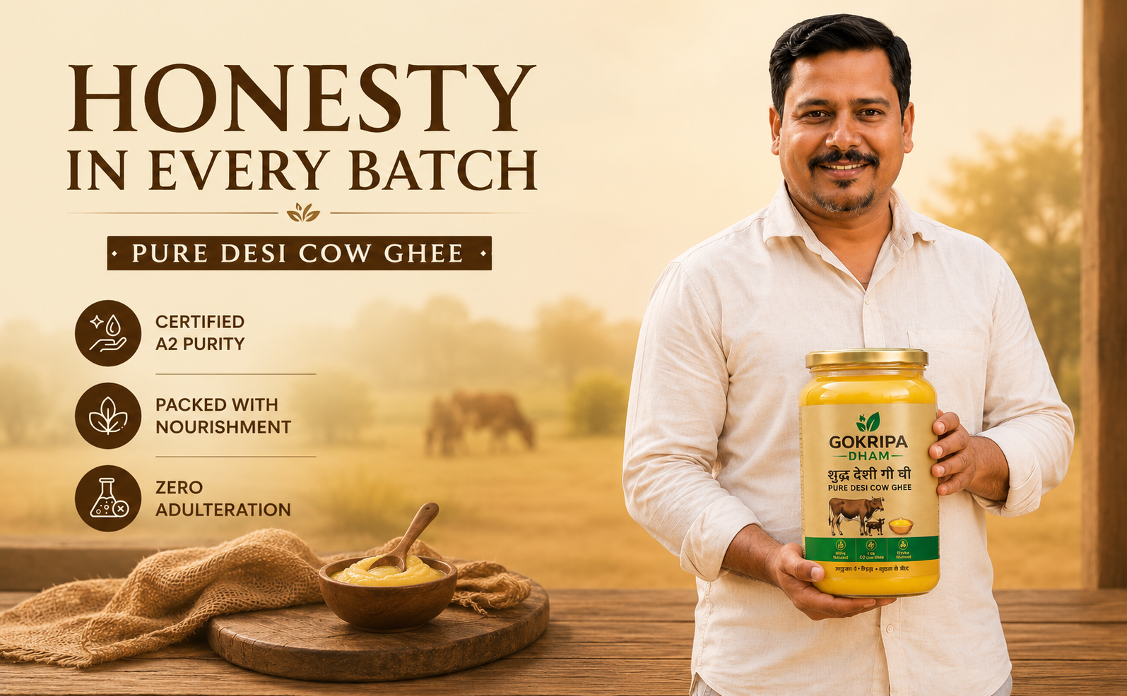 GOKRIPA DHAM DESI COW GHEE