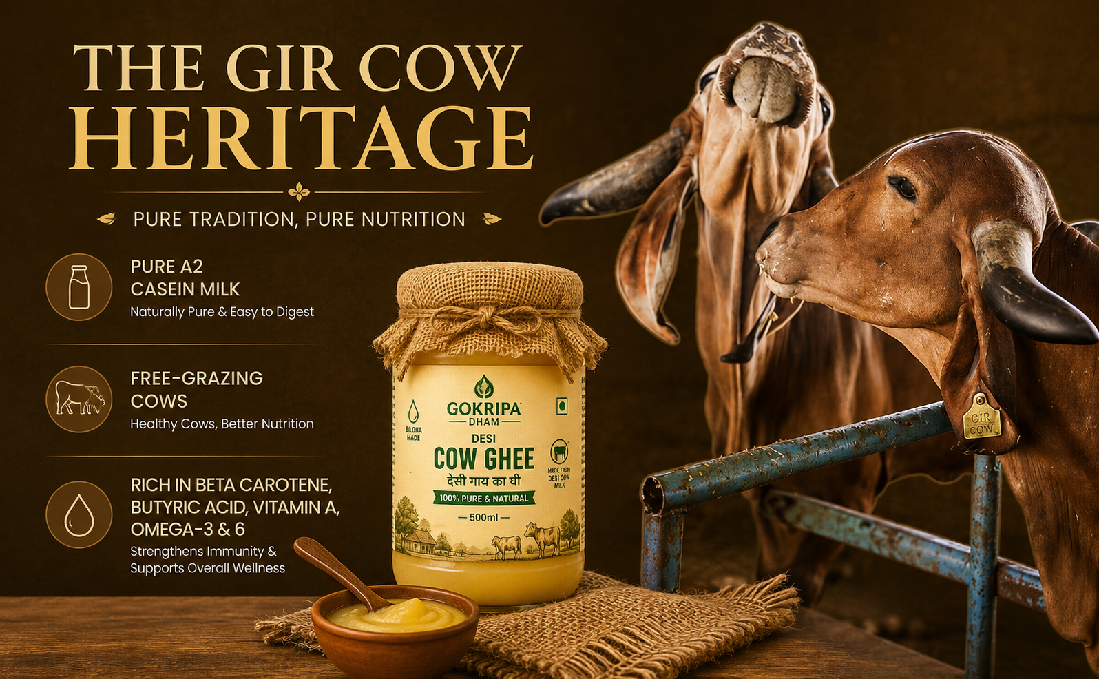 GOKRIPA DHAM DESI COW GHEE